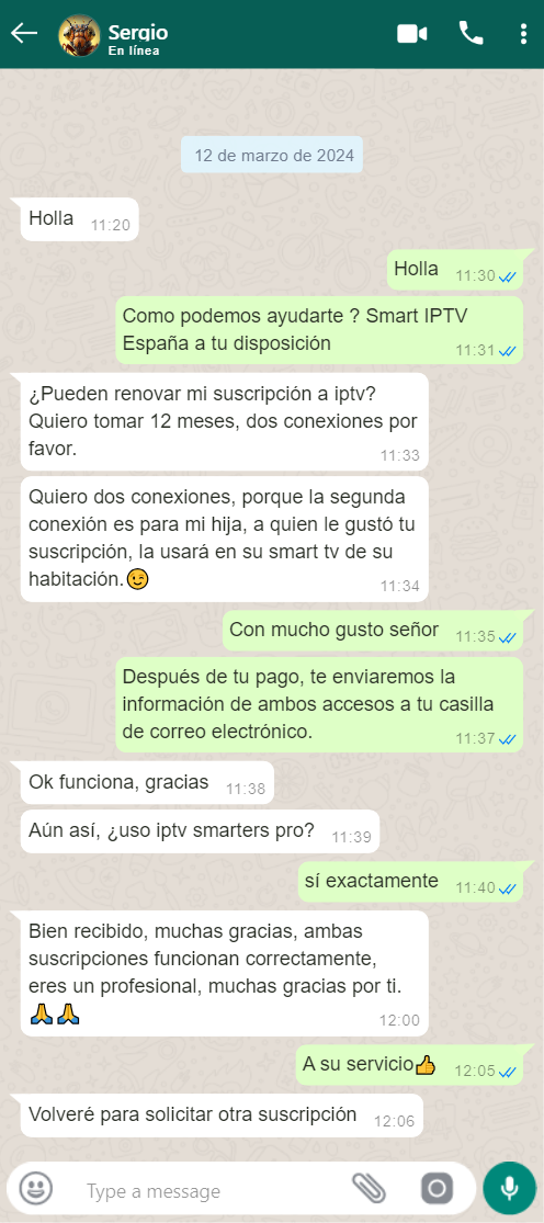 cliente satisfecho